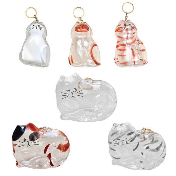 Unique Keepsakes Container For Pet Hair Memorial Pendant Cats Shape Furs Collector Charm for Display Or Jewelry Decors