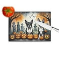 thumbnail image 2 of Boston Terrier Spooky Halloween Glass Cutting Board Large 12 in x 15 in, 2 of 5