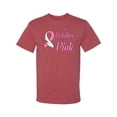 thumbnail image 2 of In October We Wear Pink Awareness Men's Graphic T-Shirt, Vintage Heather Red, 3XL, 2 of 3