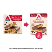 Atkins High Protein Bars, Chocolate Peanut Butter Flavored, 16g Protein, 4 Count