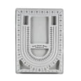 thumbnail image 2 of Bead Design Board Grooves Scale Square and Semicircular Concavities Bead Necklace Design Tray for Jewelry Making with Craft Projects Suitable for Stringing, 2 of 7