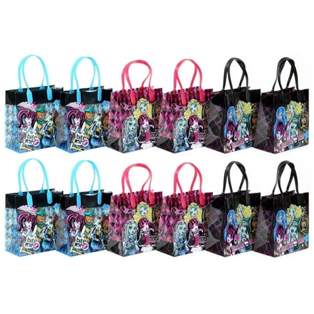 Mattel Monster High Party Favor Goodie Gift Bag - 6" Small Size (12 Packs)…