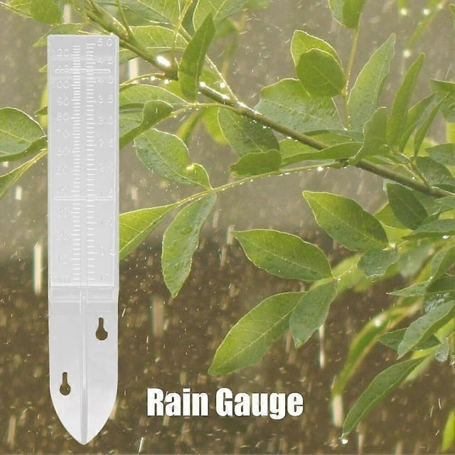 5 Inches Pro Transparent Rain Gauge Device Outdoor Yard Garden Ground Measurement Rain Water Meter Measuring Gauging Tool