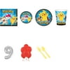 Pokemon Party Supplies Party Pack For 16 With Silver #9 Balloon