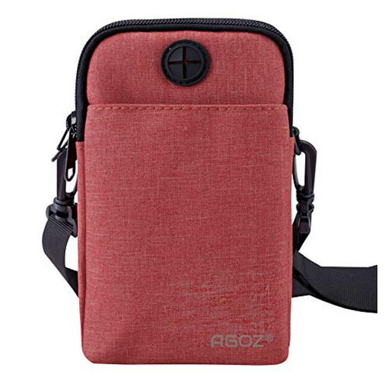 Agoz Crossbody Phone Purse Handbag Wallet Strap Pouch for Samsung Galaxy S23, S22, S21, S21+, S21 Ultra, S20, S10, S9, Note 20, 20 Ultra 10, A02s A13