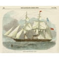 thumbnail image 3 of Vision Studio 14x12 Black Modern Framed Museum Art Print Titled - Antique Clipper Ship III, 3 of 5