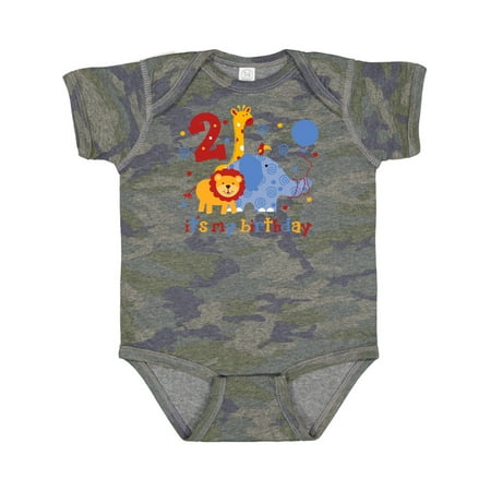 

Inktastic Safari 2nd Birthday Gift Baby Boy or Baby Girl Bodysuit