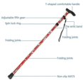 thumbnail image 1 of Walking Stick Ultralight Adjustable Walking Cane Self Standing Folding Cane, 1 of 1