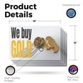 thumbnail image 2 of We Buy Gold Vinyl Decal 5 Pack of 12 Inch x 16 Inch Weatherproof Heavy-Duty Adhesive Backing | Reliable Services, Trusted Shops, Professional Signage | Made in USA, 2 of 6