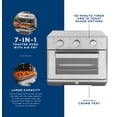 thumbnail image 3 of GE Mechanical Air Fry Horno tostador 7 en 1, gran capacidad para pizza de 12 pulgadas, 7 modos de cocción para freír al aire, hornear, tostar, mantener caliente, asar, convección y asar, acero inoxida, 3 of 5