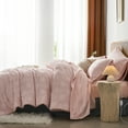thumbnail image 4 of Flymme Boho Comforter Sets Queen Size 7 Pieces Pink Bed in a Bag Embroidery Shabby Chic Bedding Tufted Comforter Set with Sheets for All Season, 4 of 8