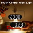 thumbnail image 5 of Deago Digital Alarm Clock for Bedroom, Digital Mirror Led Desk Clock with USB, Brightness Adjustment, 12/24H Mode, Fast Wireless Charging, Dual Alarm & Nightlight, White, 5 of 10