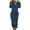 Navy, variant on MELDVDIB Pajamas for Women Fuzzy Fall Winter Long Sleeve Solid Color Hooded Onesie Comfy Warm Casual Zipper Loungewear with Pockets