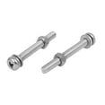 thumbnail image 2 of M5 x 45mm 304 Stainless Steel  Pan Head Screws Nuts w Washers 10 Sets, 2 of 4
