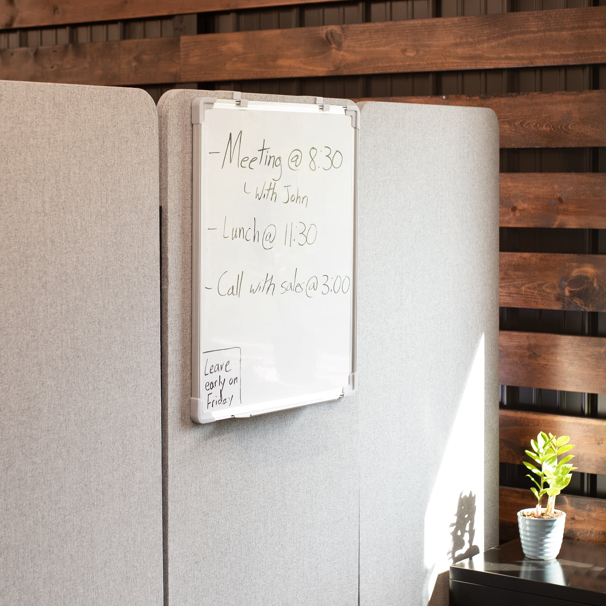 VIVO Hanging Dry Erase Board, 24" x 20" Hook-on Door, Cubicle Whiteboard