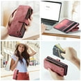 thumbnail image 4 of CaseMe Phone Case Wallet Case for Samsung Glalxy Z Fold 6 PU Leather Magnetic Handbag Zipper Pocket Card Slots, 4 of 7
