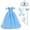 Blue with Accessories, variant on KAWELL Blue Princess Costume Girls Halloween Party Fancy Butterfly Dress with Classic Off Shoulder for Kids, Girls 7-8 Years
