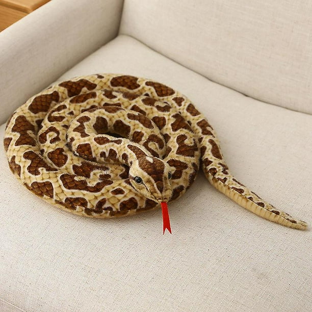 pieza 200 cm/300 cm serpientes gigantes juguete de peluche simulación largo pitón dorado serpiente de peluche Plushie niños regalo decoración del hogar