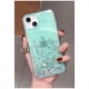 thumbnail image 3 of Luxury Transparent glitter Bling shiny Clear Soft Silicone Case For iPhone 11 12 13 14 Pro Max 15 X XS XR 7 8 Plus 6S MiNi Cover, 3 of 5