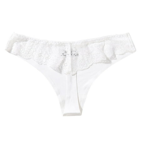 

TAIAOJING Women s Underwear Briefs - 6 Pack Panties Lace Lace For Through Thong Waist Cotton Low Hollow Out Panties