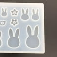 thumbnail image 4 of 9 Designs DIY Jewelry Tool Silicone Mould Rabbit Flowers Pendant Earring Making Handmade Craft Decoration Epoxy Resin Casting, 4 of 8
