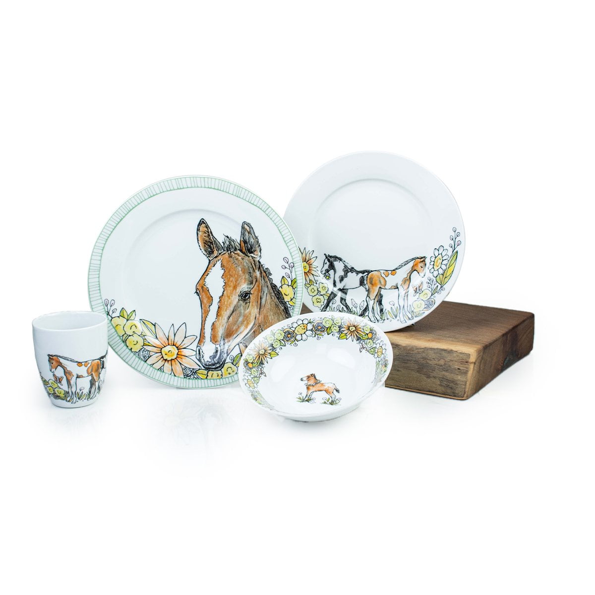 Everything Kitchens "Hold Your Baby Horses" Dinnerware Set + Mugs 16