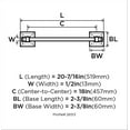 thumbnail image 6 of Amerock Markham 18 in (457 mm) Towel Bar in Polished Chrome, 6 of 6