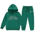 thumbnail image 3 of Kiijoy Little Girls Outfits Chicago Print Casual Hoodie Sweatpants Sweatsuit, Sizes 5-6, 3 of 3