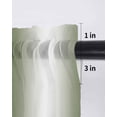 thumbnail image 6 of Green White Ombre Curtains 54 Inch Length,Sheer Curtains for Bedroom Living Room Window Country Pastoral Gradient Minimalist Rod Pocket Drapes Kitchen Curtains Small Half Window 42"x54" 2 Panels, 6 of 6