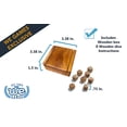 thumbnail image 2 of Caja de Dados de Madera con 8 Dados de Madera para Juegos, 2 of 6