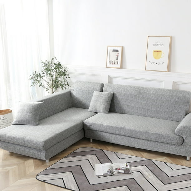 All Cover Sectional Sofa L Shape 2pcs Slipcover Elastic Washable Couch 2seater 55 To 74inch 3 Seater 74 90 Inch Stretch For Corner Com Sofa Slipcover Couch Cover Stretch, Sectional Sofas With Washable Covers
