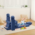 thumbnail image 7 of CazToi 12 Pcs Modular Kids Play Couch with 2 Balls and Tunnel Child Sectional Sofa for Playing, Sleeping & Creating, 7 of 7
