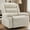 Beige, variant on Korser Oversized Swivel Rocker Recliner Chair with Massage and Heating for Living Room,Beige