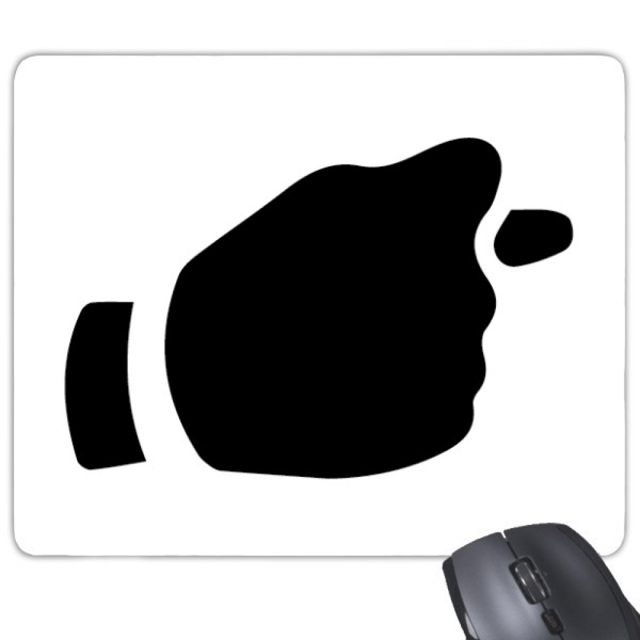 Provoke Gesture Outline Pattern Mouse Pad Non-Slip Rubber Mousepad Game Office