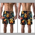 thumbnail image 3 of luoweisi Men's Beach Shorts Quick Dry Swim Trunks with Mesh Lining Musical Instrument L, 3 of 5
