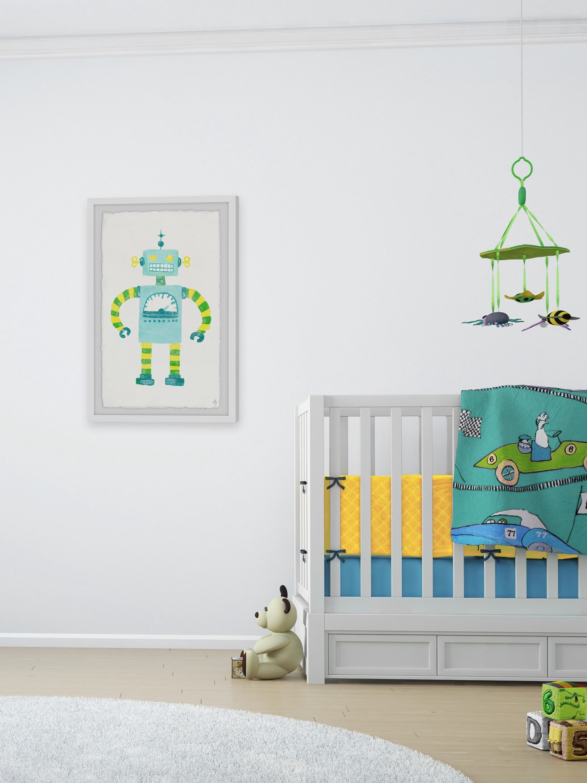 Marmont Hill Eccentric Robot Framed Wall Art