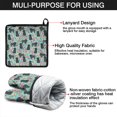 thumbnail image 7 of Bichon Dog Blue Florals Kitchen Oven Mitt and Pot Holder Sets 4 Pcs for Baking, Cooking and Grilling, Heat Resistant Up To 392 °F, 7 of 7