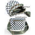 thumbnail image 4 of Black and White Checkered Crossbody Bag Bum Bag for Women,Spacious Checkered Purse Fanny Packs Belt Bag Sling Bag with Shoulder Strap (Black and White Checkered), 4 of 6