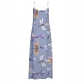 thumbnail image 4 of Vestido de playa delgado con estampado sin mangas de cintura media con tirantes a la moda de verano para mujer Fridja hjkh3303, 4 of 4