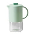 thumbnail image 1 of Borosilicate Glass Pitcher with Lid, High Temperature Resistant Glass Pitcher for Cold Water, Boiling Water, 1 of 3