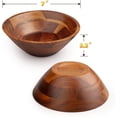 thumbnail image 4 of AIDEA Acacia Wooden Serving Bowls, 7 Inch Set of 4 for Salad, Soup, Noodle and More, 4 of 5