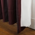 thumbnail image 5 of TWOPAGES 84"x72" Pinch Pleated Print Velvet Drape Soft Privacy Curtain for Living Room, 1 Panel, Wine, 5 of 6