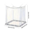 thumbnail image 3 of Lttoisl Extra Large Black Mosquito Net, 220x200x200cm Polyester Fiber, Indoor Outdoor Insect Protection, Bed Canopy for Camping, Travel, Home, Bug Screen, 3 of 8