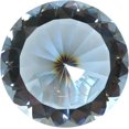 thumbnail image 2 of Tripact Crystal Glass Diamond Shaped Paperweight for Home Décor and Gifts—Additional Engraving Available. [Lavender], 2 of 3