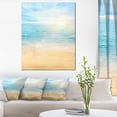 thumbnail image 1 of Sable Doré avec Eaux de Mer Bleues - Impression sur Toile Photo de Plage, 1 of 3