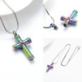 thumbnail image 4 of Constantlife Rope Winding Cross Cremation Jewelry for Ashes Urn Necklace Lockets For Human Ashes Holder Lord’s Prayer Cross, 4 of 7