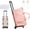 PINK, variant on Luxe Travel Bag with Wheels, Convertible Garment Duffel Bag Carry on Luggage with Toiletry Bag for Trips