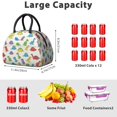 thumbnail image 5 of Dinosaur and Silhouette Beige Pattern Insulated Lunch Bag,Leakproof Large Capacity Lunch Box for Work,Picnic or Travel,11.4 X 6.7 X 8.3 Inches, 5 of 6