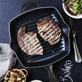 thumbnail image 2 of Le Creuset Exclusive Matte Black Cast Iron 10.25-Inch Square Skillet, 2 of 4