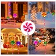 thumbnail image 6 of Zorpupoa Solar Christmas Candy Lights, Set of 3 Solar Lollipops Stake Lamp IP65 Waterproof for Patio Yard Pathway, Red, 6 of 11